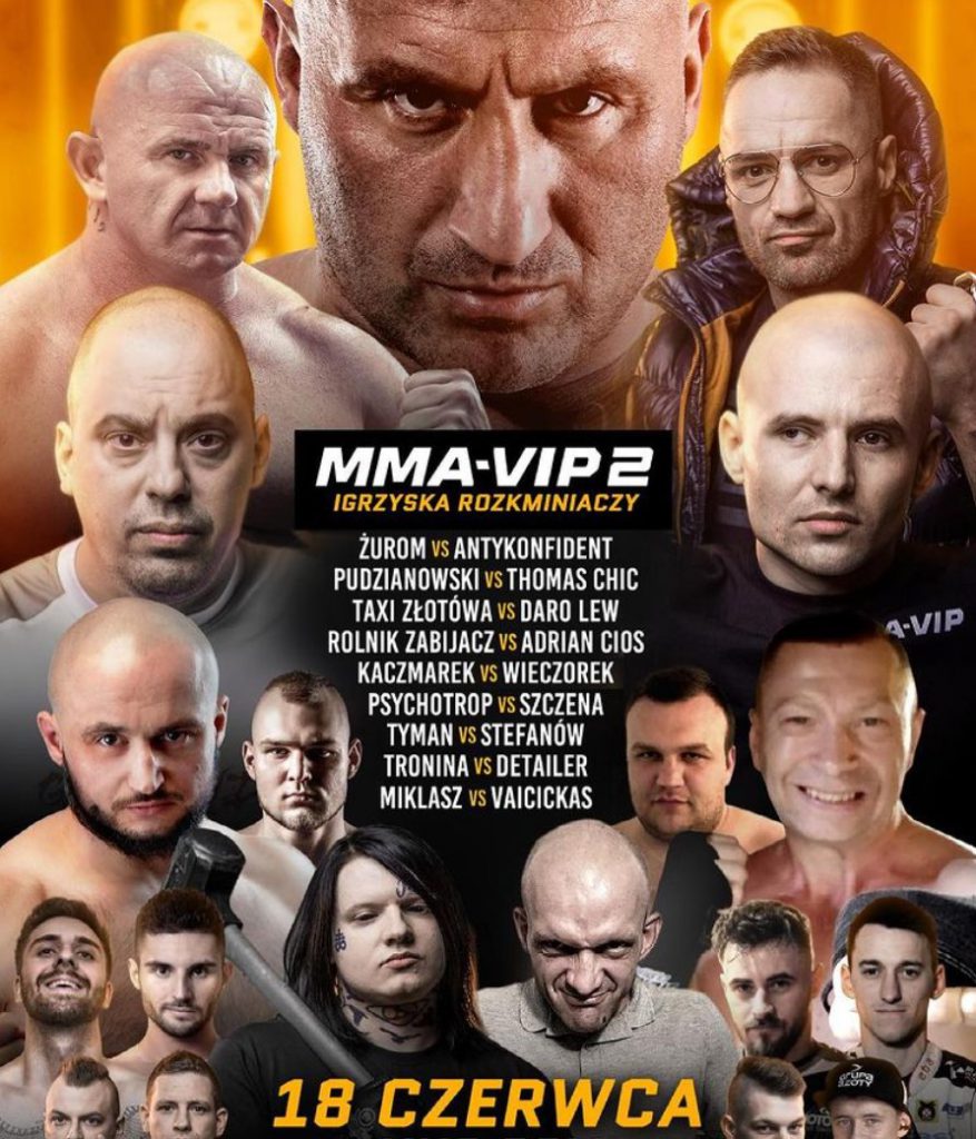 Oficjalny plakat gali MMA VIP 2